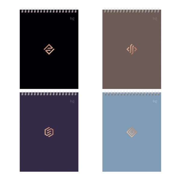 Блокнот А5 80л "Blossom. Ирисы" клетка, гребень, мягк.обл., картон, рисунок N6336 Be Smart