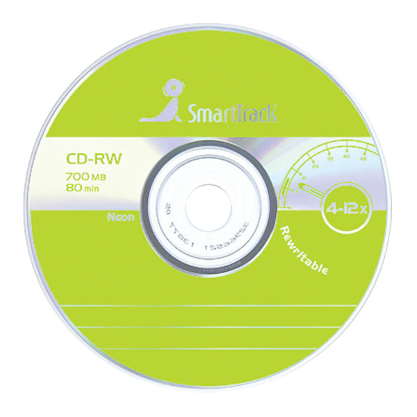 Диск CD-RW 700Mb 4-12-х SmartTrack (1шт) ST000200