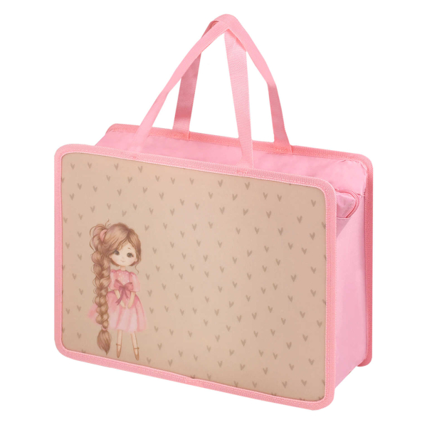 Папка с ручками А4 1отд., пластик, молния "Белая машина" 72352 Феникс+