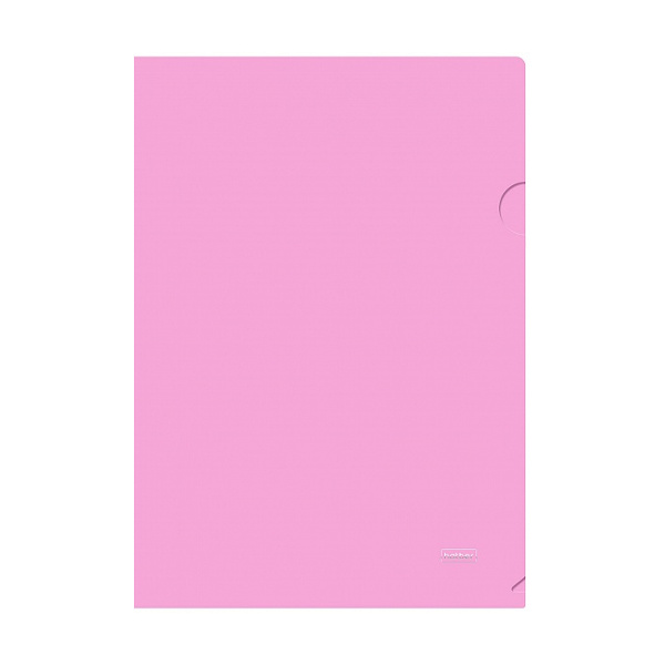 Папка-уголок А4, 1отд., 180мкм, розовая "Premium. NEWtone Pastel. Пион" AG4_05018 Hatber