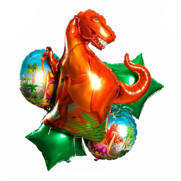 Набор шаров "Динозавр" 5шт 4514514 Страна Карнавалия