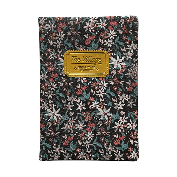 Ежедневник не дат А6+ Infolio "Village" 96л., тв. обл., иск. кожа, рисунок I1211/black