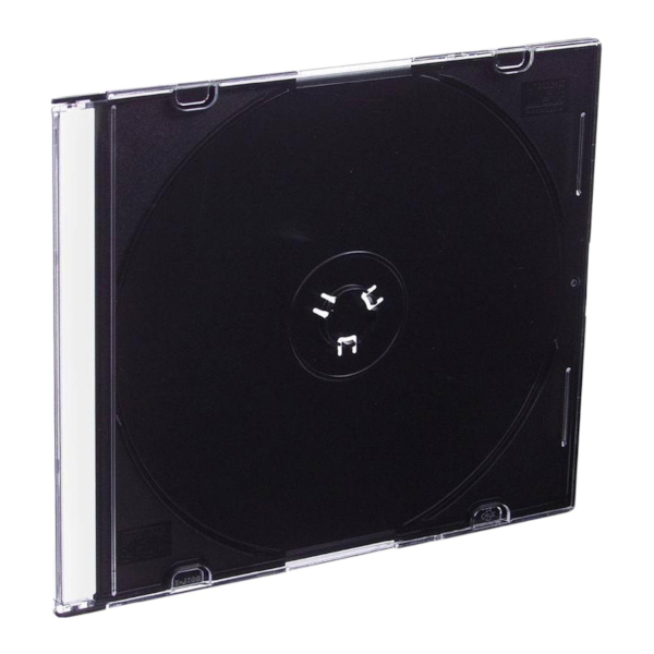 Бокс 1 CD диск 5мм Slim Case черный/прозрач. CDB-sl CMC