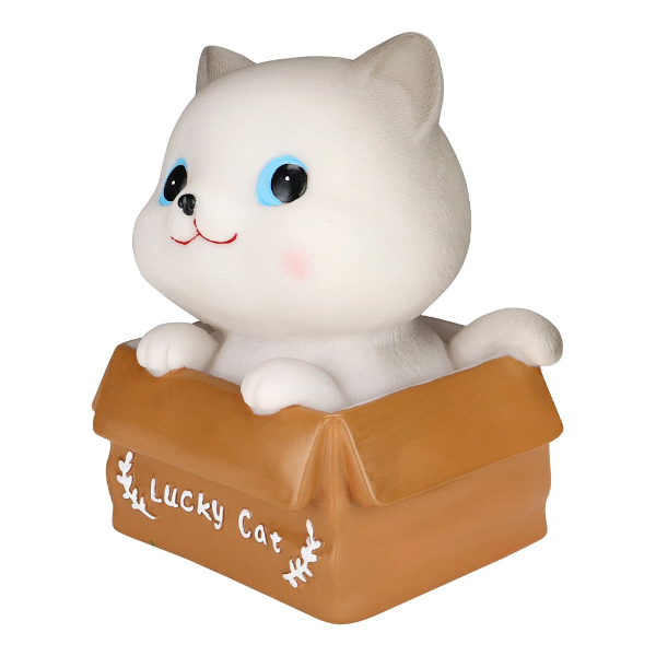 Копилка "Котик в коробке" 18*14*13см, пластик КС-0861 Миленд