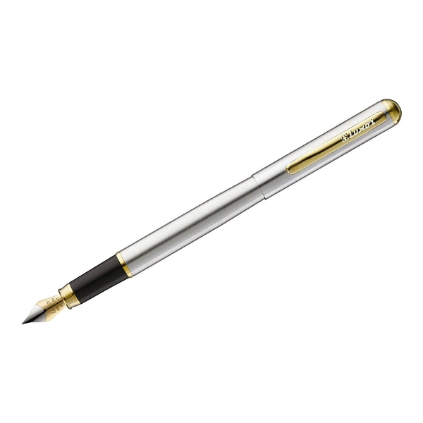 Ручка перьевая Luxor "Marvel" синий патр., хром. корп., зол. отд. 0,8мм 8231