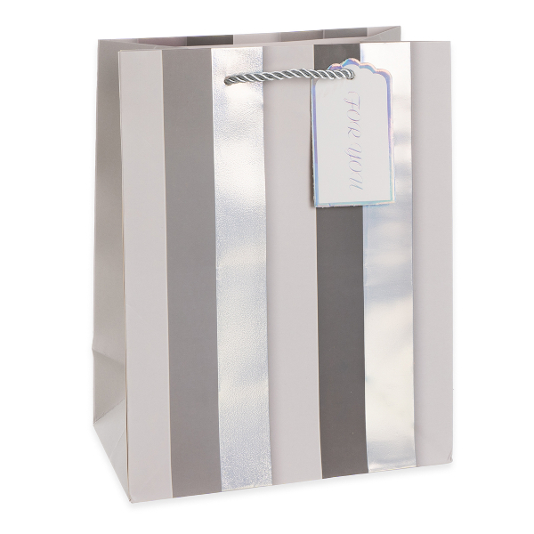 Пакет бумажный 41,5*30*12см "Вертикальные полосы. Дизайн 4" 503609 Дон Баллон