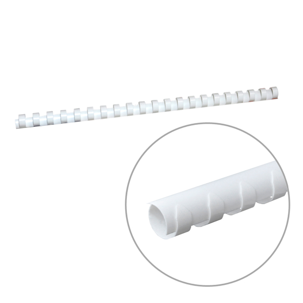 Пружина для переплёта пласт. 10мм (до 65л) белая 1шт