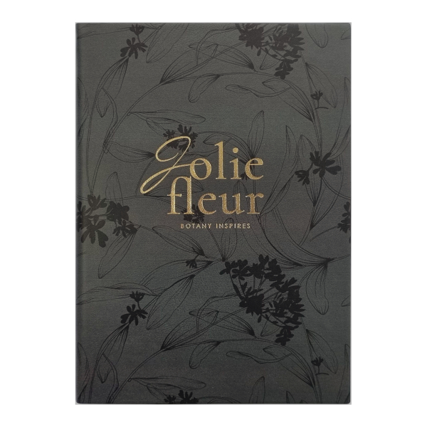 Ежедневник А5 2026 Infolio "Fleur" интегр.обл., иск.кожа, сшивка, черный I1734/black