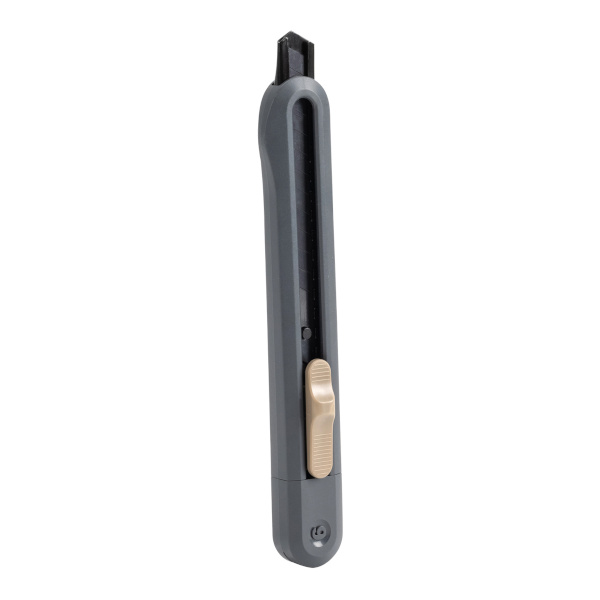 Нож канцелярский 9мм "Nusign" пластик.корп., серый ENS063-GR Deli