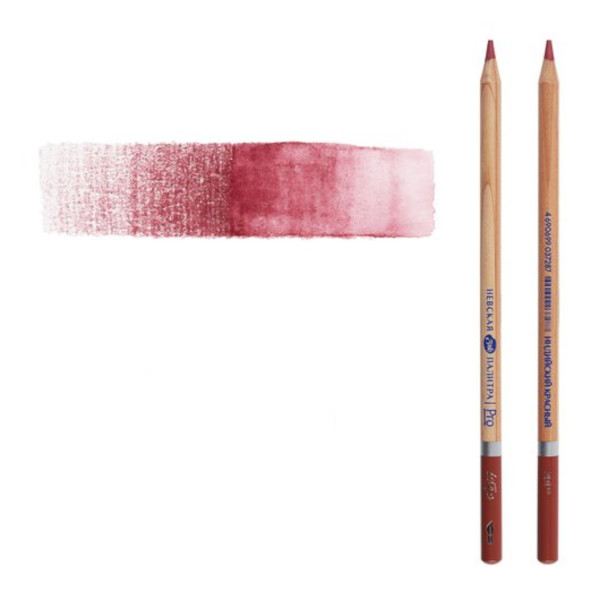 Карандаш акварельный Невская палитра "Белые ночи" №301 (индийский красный) круглый, дерево 158-301