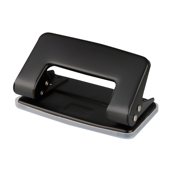 Дырокол 10л OfficeSpace металлический, черный P201BL_436