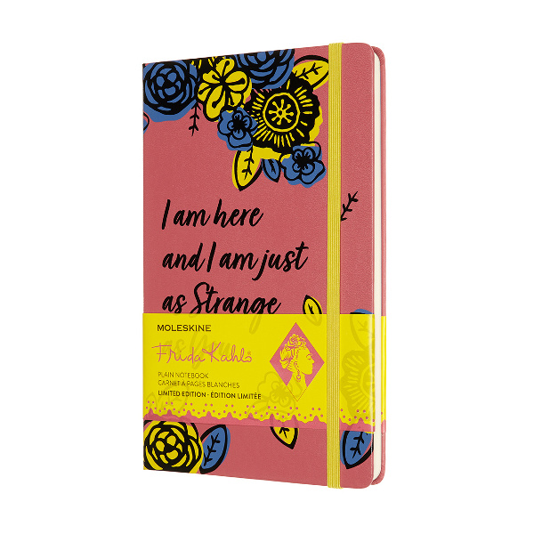 Записная книга А5 120л "Le Frida Kahlo Large" без линовки, сшивка, тв.обл., картон, розов LEFKQP062CLT