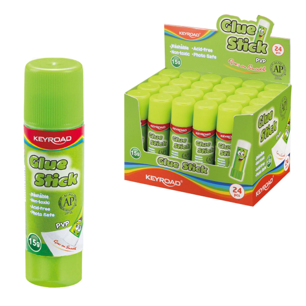 Клей-карандаш 15г, ПВП "Glue Stic" KR971677 Keyroad