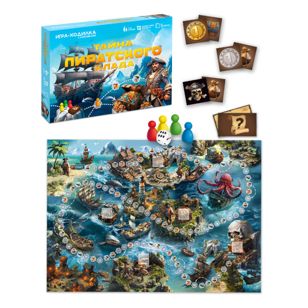 Игра ходилка "Тайна пиратского клада" 4650348232777 ГеоДом
