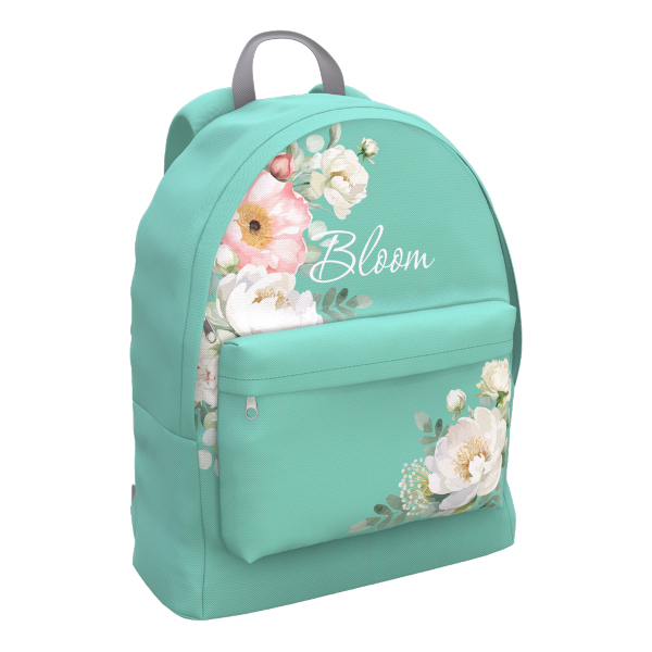 Рюкзак Erich Krause "EasyLine 17L Pastel Bloom (Minty)" 1отд., 1карм., 39*29*13см 61939