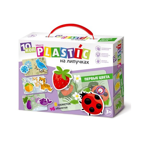 Развивающая игра "Пластик на липучках. Цвета" 02836 10KOR PLASTIC