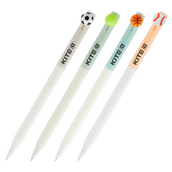 Ручка шар. автомат. 0,7мм, синий, ассорти корп. "Balls" К19-028 Kite