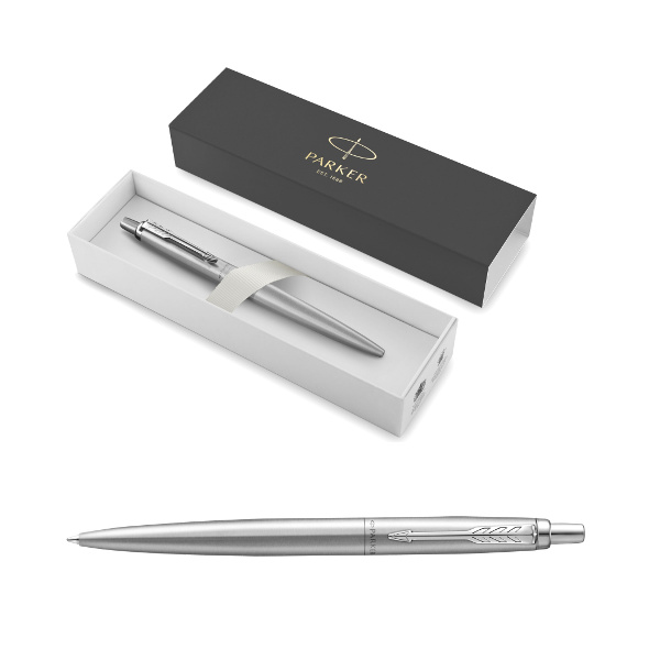 Ручка шар PARKER "Jotter XL Monochrome 2020 Grey" синяя, корпус нерж. сталь, 1 мм 2122756