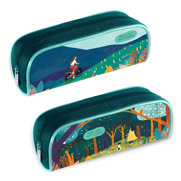 Пенал-косметичка 1отд., 21*8*7см "Наедине с собой" без напол., полиэстер Npk_65232 Hatber