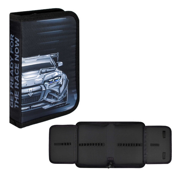 Пенал Феникс+ "Тачка" 1отд., 2 откид.планки, без напол., 20*13,3*3,5см, молния 68901