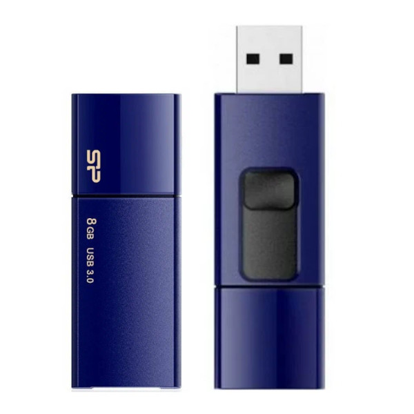 Память Flash Drive 8GB USB 3.0 Silicon Power Blaze B05 deep blue