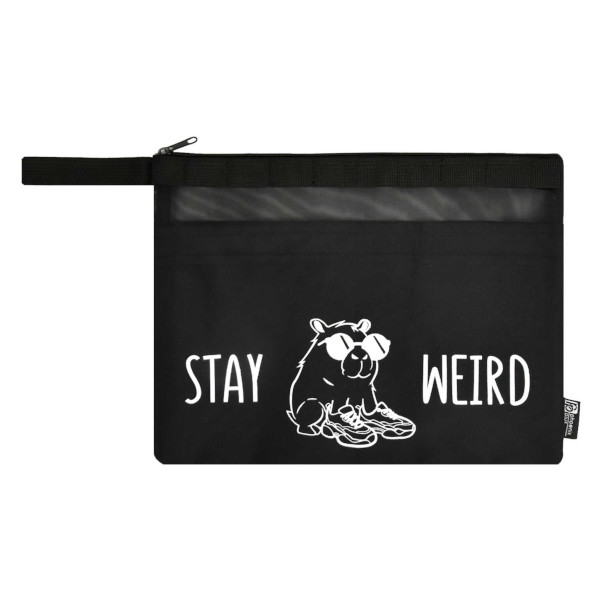 Папка для тетрадей А4 1отд., нейлон, молния, петля "Чудная капибара" 69089 Феникс+