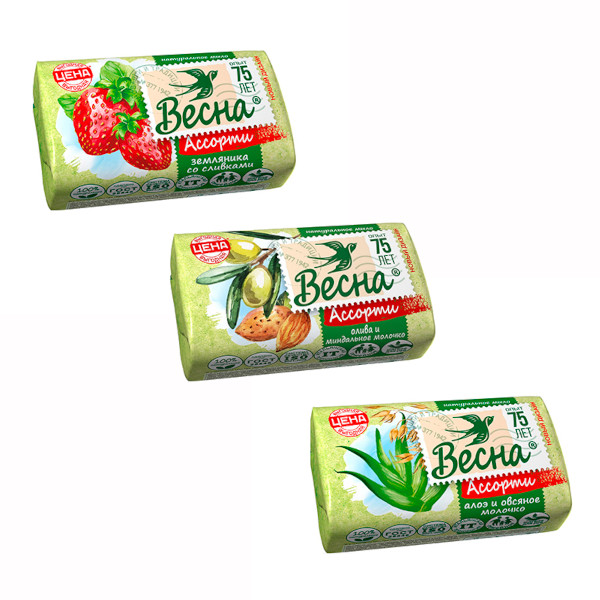 Мыло "Весна" ассорти 90г