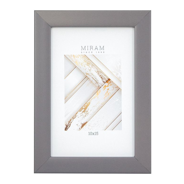 Фоторамка 10*15 пластик, багет 18мм, бежевый, вставка пластик, ножка 641870-4 МИРАМ
