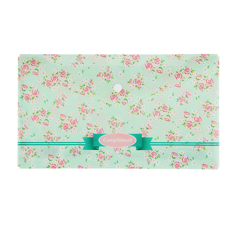 Папка-конверт на кнопке Е65 (133*230мм), 1отд., 180мкм, рисунок "Compliment.Трэвел" 220627 EC Балтик