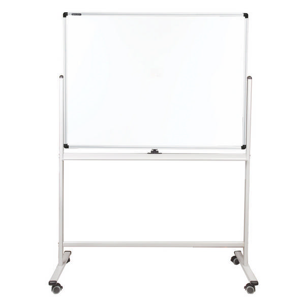 Доска магнитно-маркерная  90*120см, белая, алюмин. рама, 2-стор, колеса "Premium" 236851 Brauberg