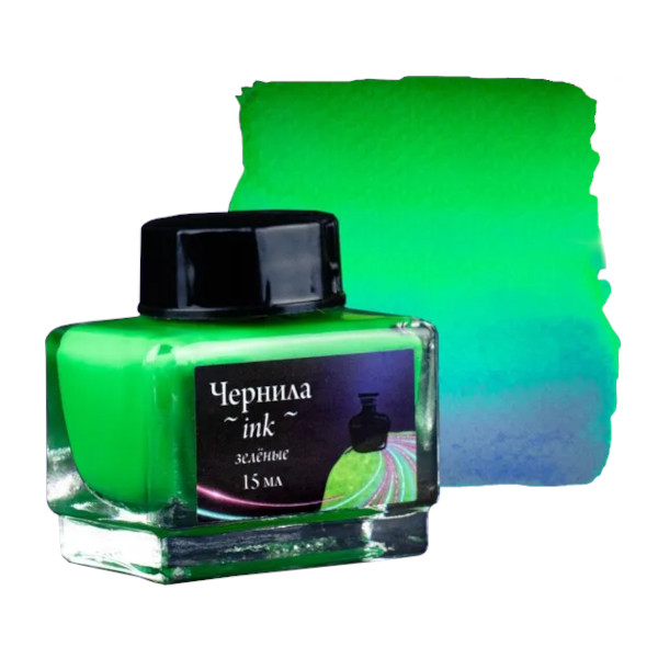 Чернила Малевичъ 15мл неоновые зеленые 195362