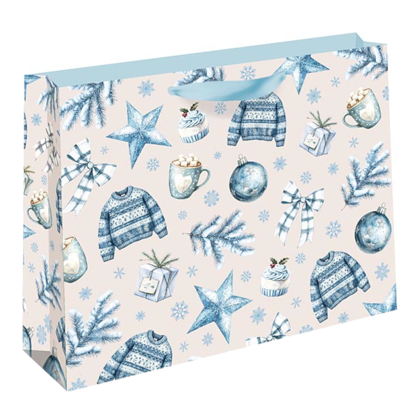 Пакет бумажный 26*32*12см "Голубое настроение" 1322.940 Арт Дизайн