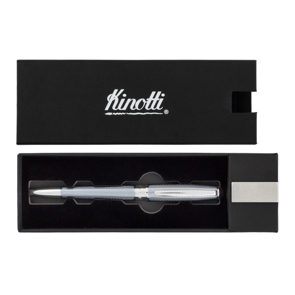 Ручка подарочная Kinotti "Albinoni" синяя, корпус металл, поворот. мех., 1,0мм KI-162322