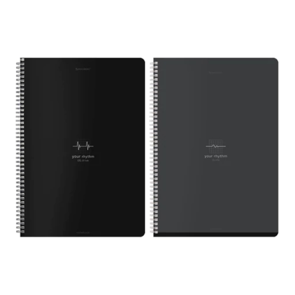 Тетрадь 96л А4 клетка/гребень "Ритм" картон, ассорти 405321 Brauberg