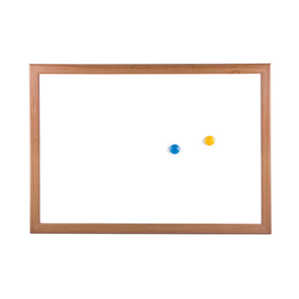 Доска магнитно-маркерная  34,2*48,4см, белая, дерев. рама 231994 Brauberg