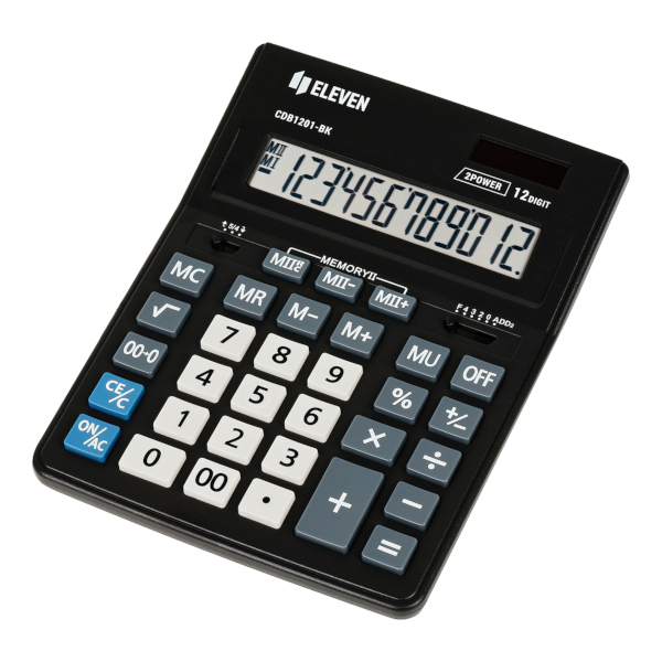 Калькулятор Eleven CDB1201-BK (черный) настольный 12р
