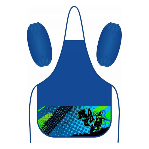 Фартук-накидка для уроков труда+нарукавники "Moto" 39*49см, 2 кармана PA0002-01 Lamark