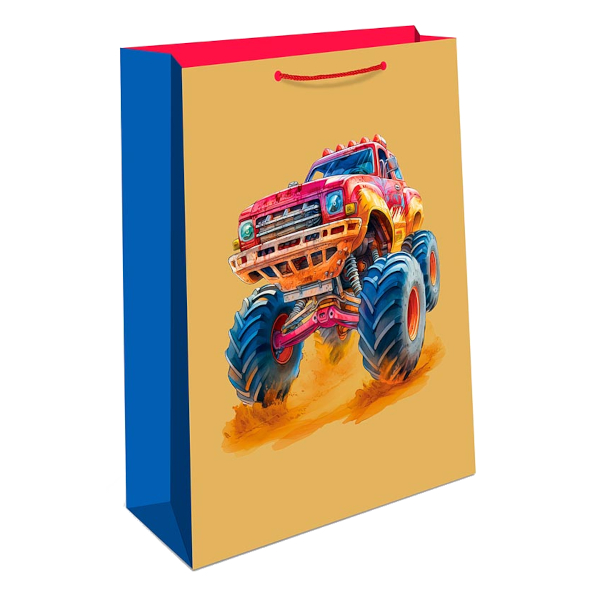 Пакет бумажный 42,5*33*10см "Монстр-трак" 0195.518 Арт Дизайн