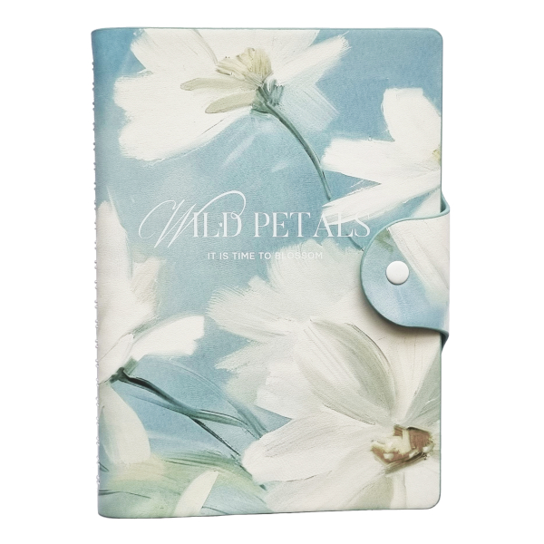 Бизнес-тетрадь 96л А5 клетка/спираль Infolio "Petals. Цветы" интегр.обл. I1772/three-flowers