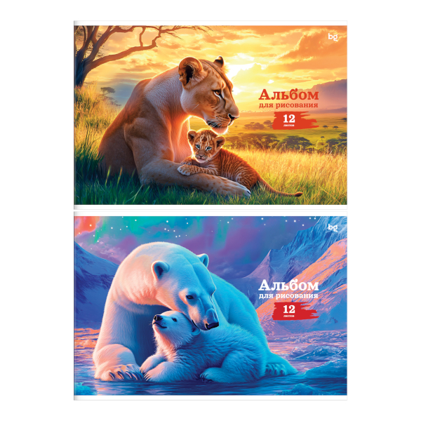 Альбом для рис 12л А4 "Mine Block" 100г/м2, скоба 63445 Erich Krause