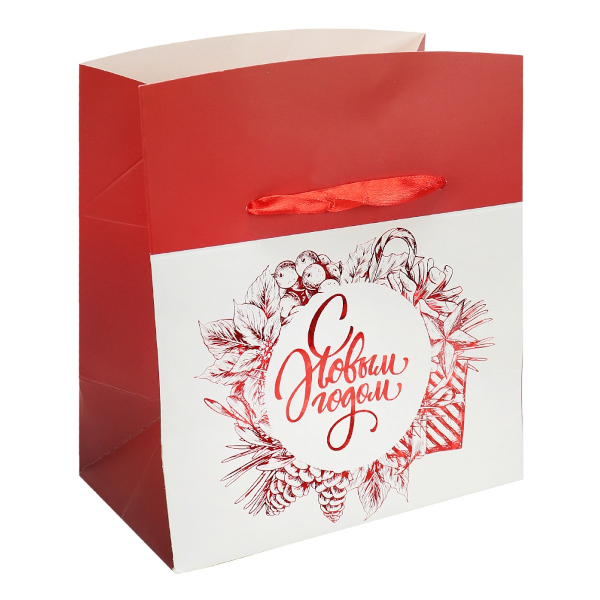 Пакет-коробка 15*11*9см "Новогодний сюрприз" ППК-2991 Миленд