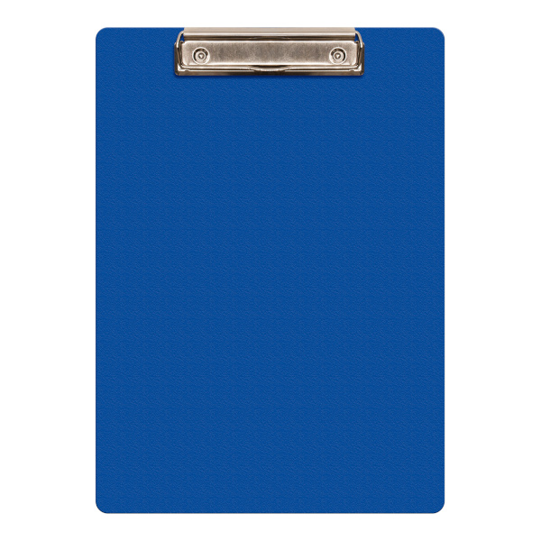 Планшет с зажимом А4 пластик, синий PD6004/BLUE Бюрократ