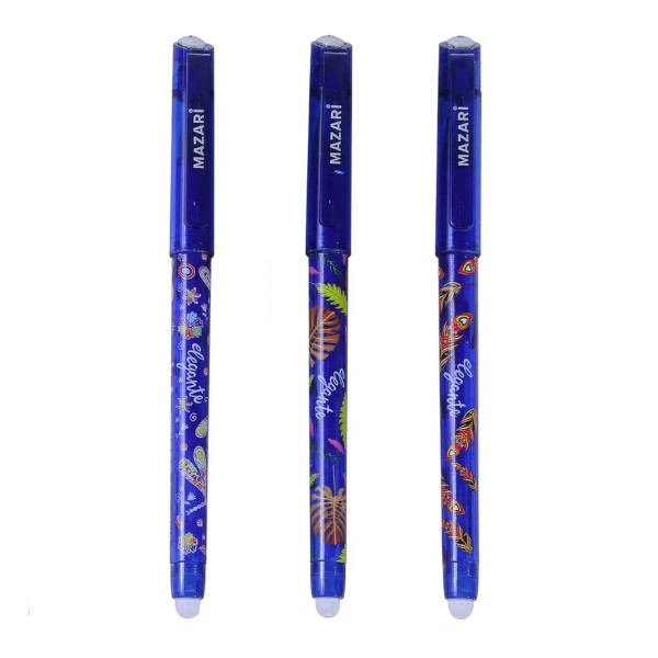 Ручка гелевая MAZARI ТМ "Elegante" синяя, стираемый чернила, ассорти 0,5мм M-5471-70