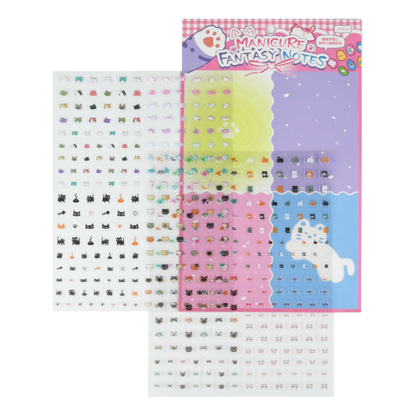 Наклейки для ногтей "Кошачьи мечты" 15*20см, 2л 73260 Феникс+