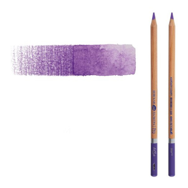 Карандаш акварельный Невская палитра "Белые ночи" №607 (фиолетовый) круглый, дерево 158-607