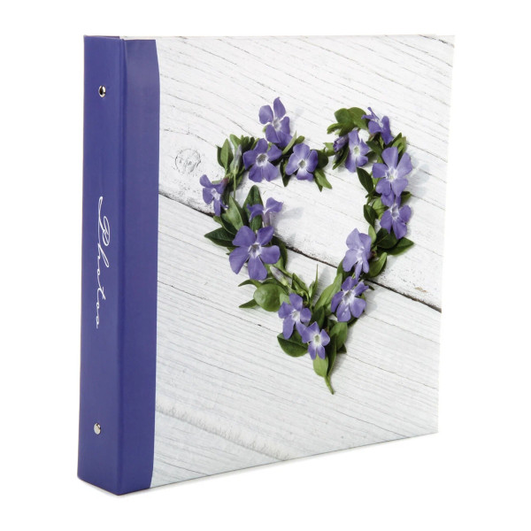 Фотоальбом на 500ф 10*15 Pioneer LM-4R500 RB "Flowers" кольца 119304