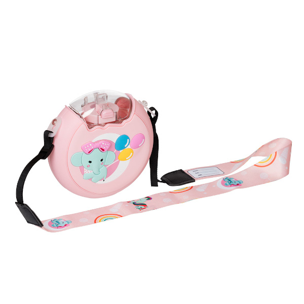 Бутылка для воды Lol&Pop №03 380мл, розовый/слон LLP-011