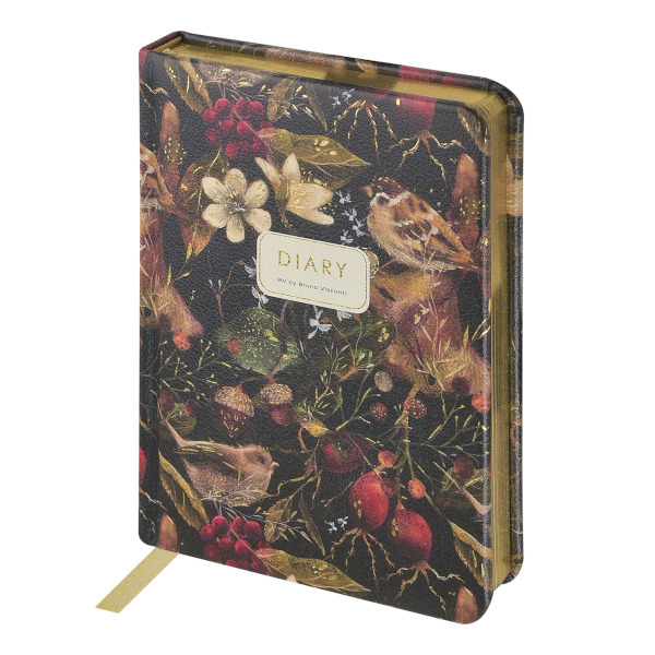 Ежедневник А6+ не дат Bruno Visconti "Fauna. Воробей" тв.обл., иск. кожа 3-745/22