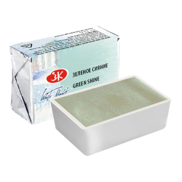 Акварель худож. Невская Палитра "Белые ночи" кювет 2,5 мл зеленое сияние 1911999