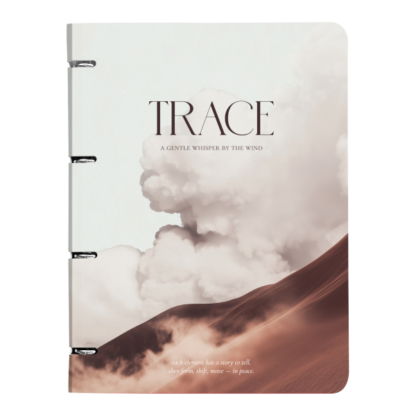 Тетрадь 120л А4+ клетка на кольцах "Elements. След" иск.кожа, рисунок N6354 Be Smart